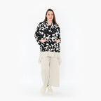  AKH Fashion Jacke in gerader Form, aus Viskose, 1471.07067, Schwarz/Weiß, Muster, Schick