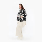  AKH Fashion Jacke in gerader Form, aus Viskose, 1471.07067, Schwarz/Weiß, Muster, Schick