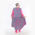  Ballon Tunika von AKH Fashion aus Viskose, 1473.07058, Fuchsia/Grün, Grafik, Ausgefallen