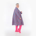  A-Form Bluse von AKH Fashion aus Viskose, 1473.07061, Fuchsia/Grün, Grafik, Ausgefallen