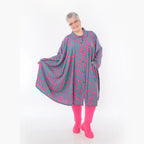  A-Form Bluse von AKH Fashion aus Viskose, 1473.07061, Fuchsia/Grün, Grafik, Ausgefallen