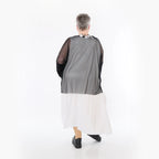  AKH Fashion Bigshirt in kastiger Form, aus Viskose, 1474.06721, Schwarz, Ausgefallen, Zeitlos