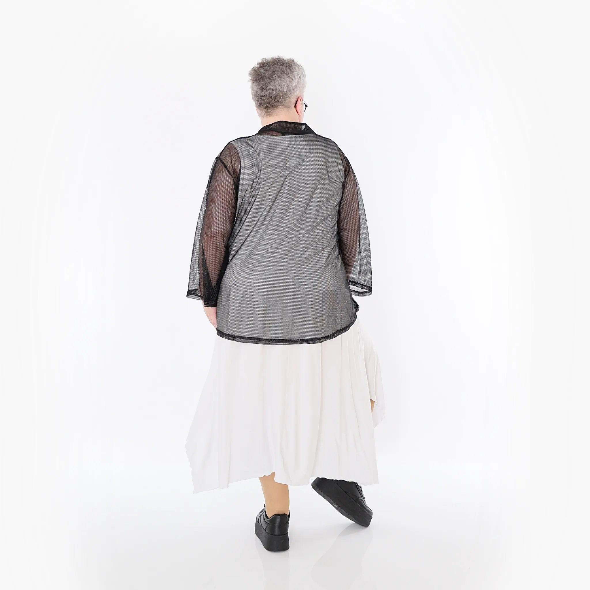  A-Form Jacke von AKH Fashion aus Viskose, 1474.06939, Schwarz, Ausgefallen, Zeitlos