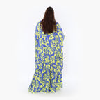 A-Form Bigshirt von AKH Fashion aus Viskose, 1476.06911, Blau/Gelb, Batik, Ausgefallen