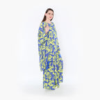 A-Form Bigshirt von AKH Fashion aus Viskose, 1476.06911, Blau/Gelb, Batik, Ausgefallen