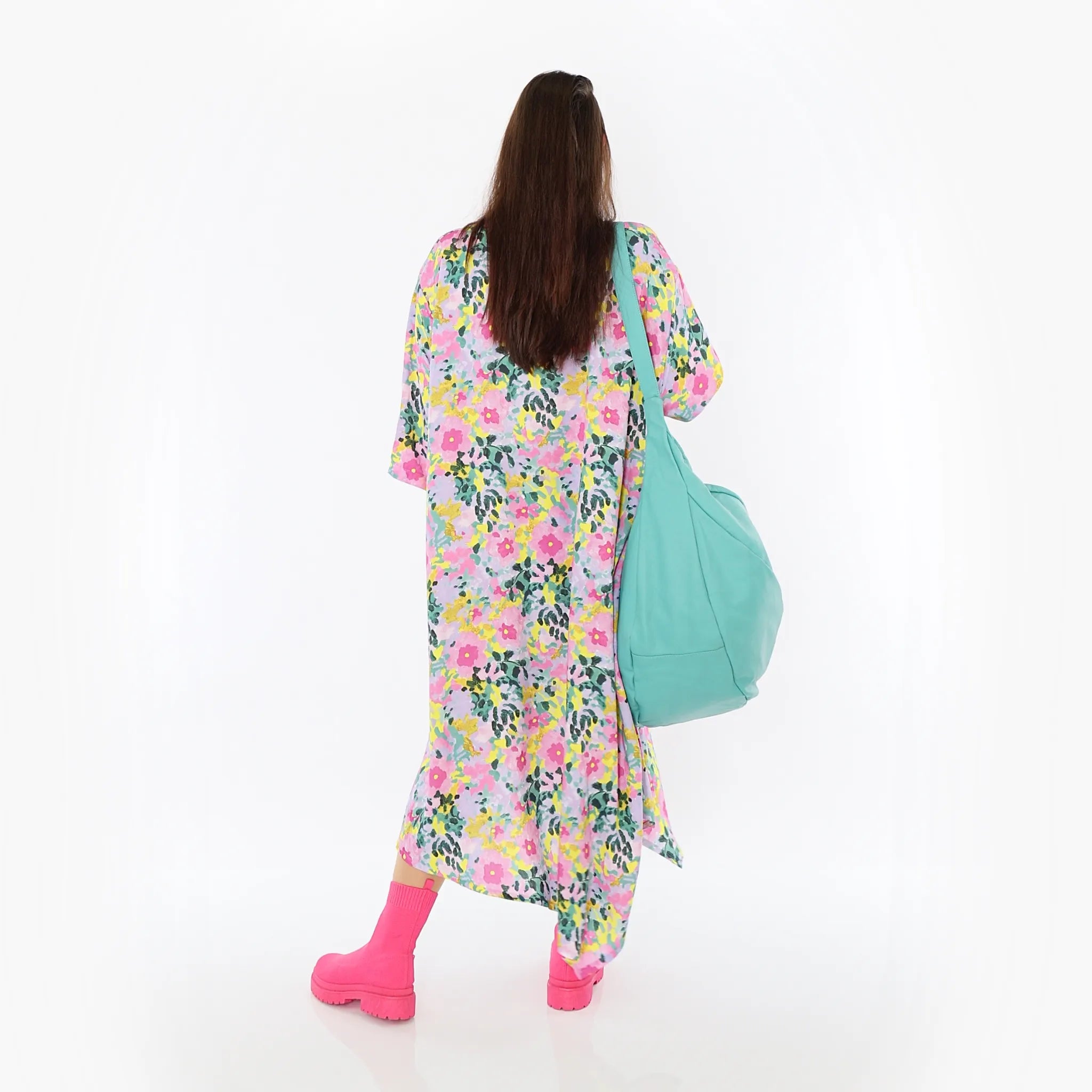  Ballonkleid von AKH Fashion aus Viskose, 1479.01927, Multicolor, Blumen, Ausgefallen
