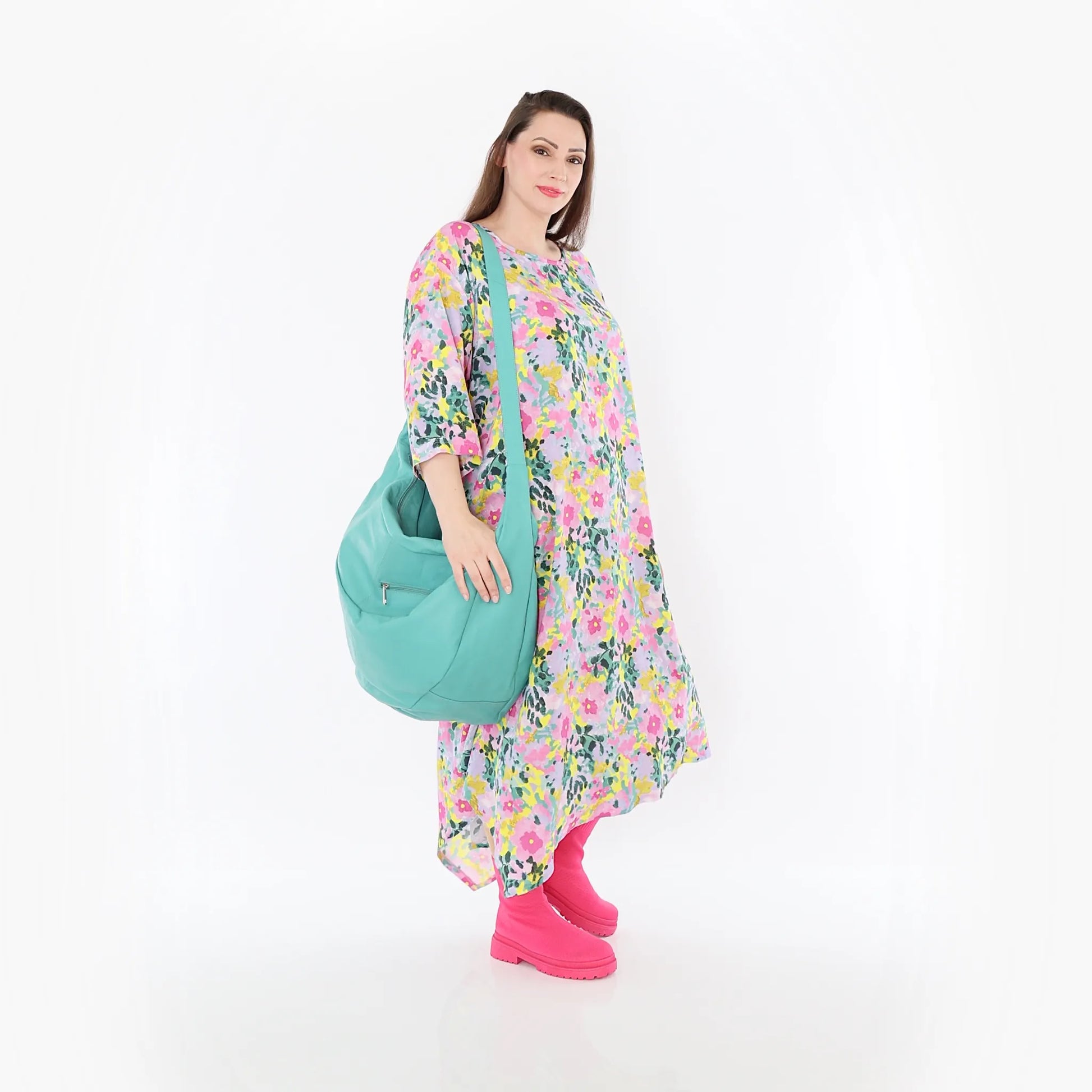  Ballonkleid von AKH Fashion aus Viskose, 1479.01927, Multicolor, Blumen, Ausgefallen