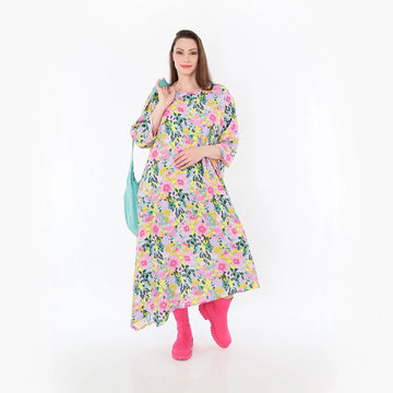  Ballonkleid von AKH Fashion aus Viskose, 1479.01927, Multicolor, Blumen, Ausgefallen