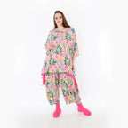  A-Form Bigshirt von AKH Fashion aus Viskose, 1479.00593, Multicolor, Blumen, Ausgefallen