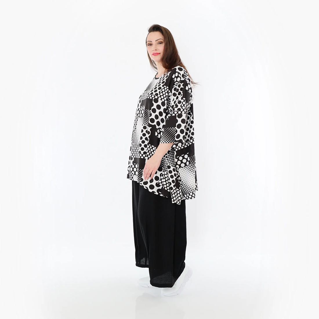 Ballonhose von AKH Fashion aus Baumwolle, 1477.07070, Schwarz, Ausgefallen, Zeitlos