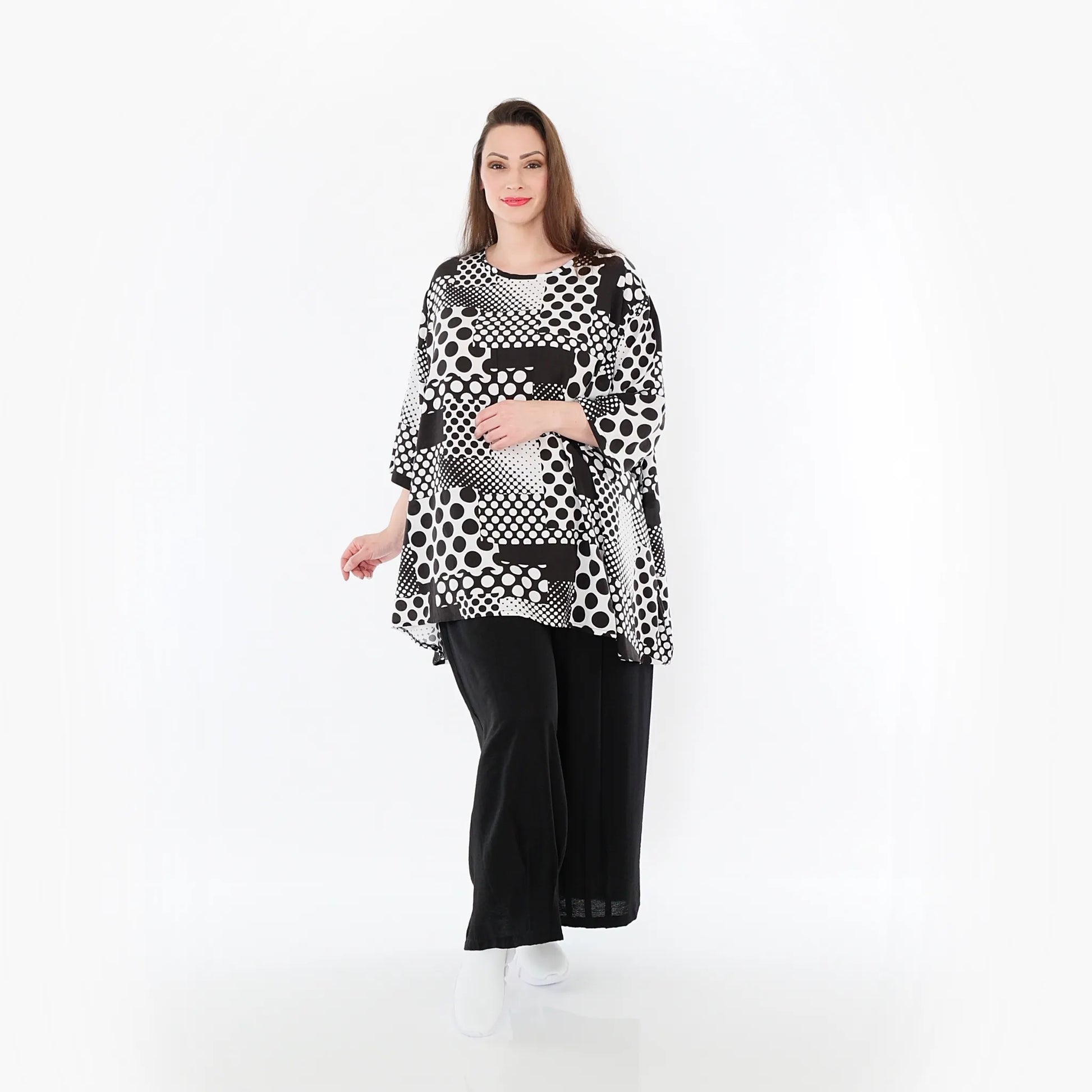  Ballonhose von AKH Fashion aus Baumwolle, 1477.07070, Schwarz, Ausgefallen, Zeitlos