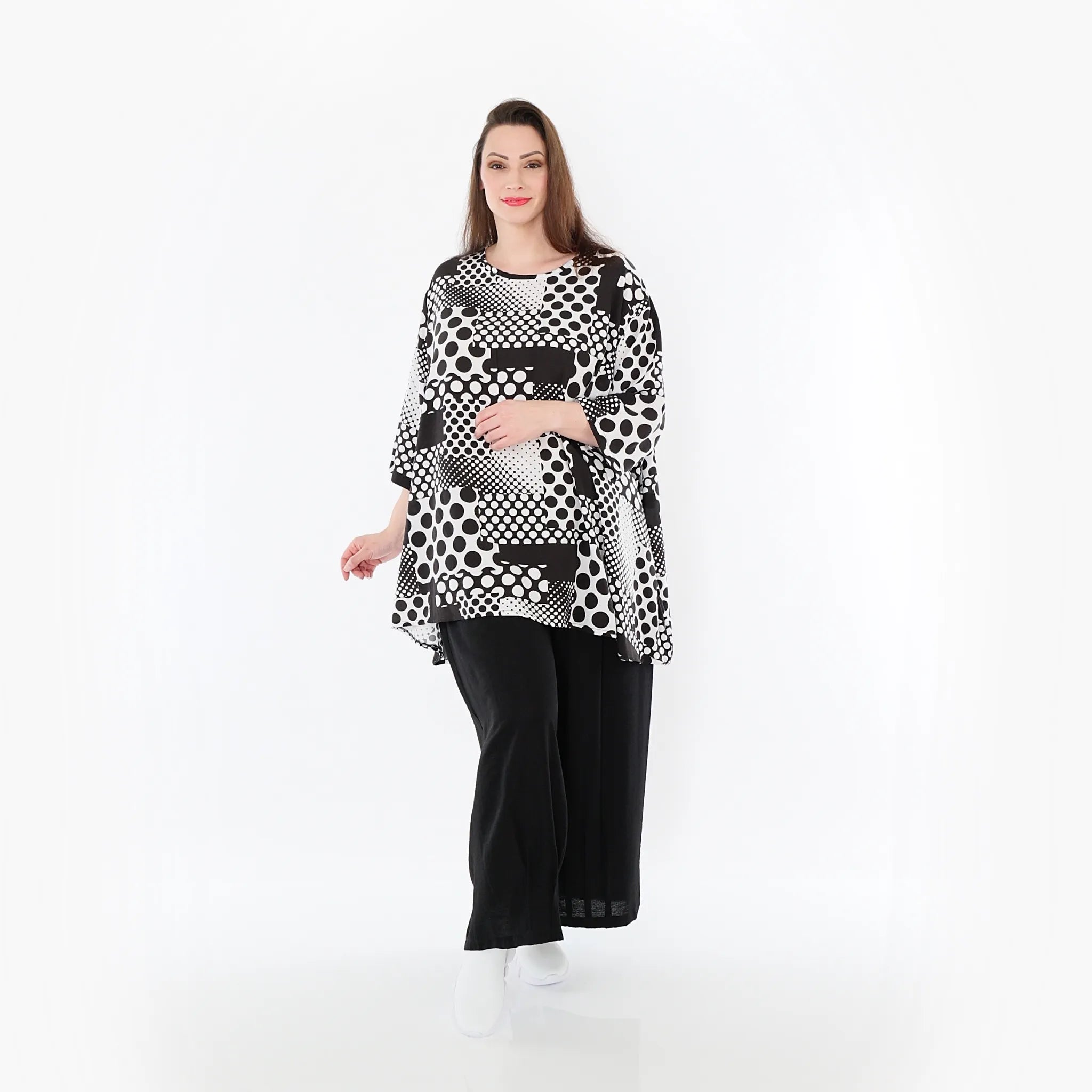  Ballonhose von AKH Fashion aus Baumwolle, 1477.07070, Schwarz, Ausgefallen, Zeitlos