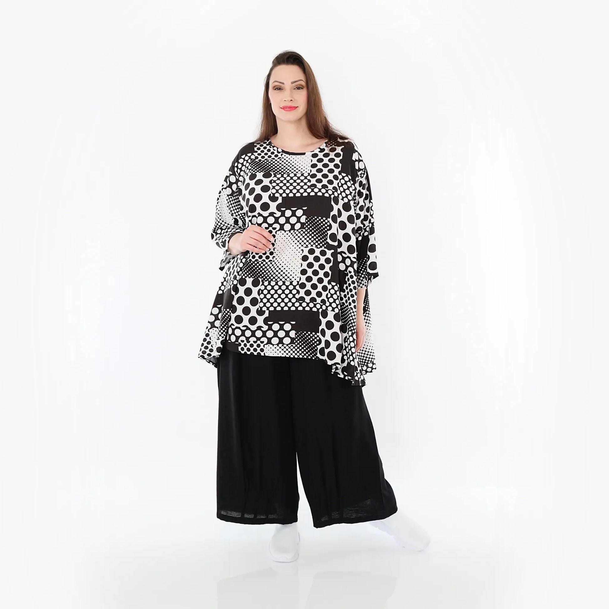  Ballonhose von AKH Fashion aus Baumwolle, 1477.07070, Schwarz, Ausgefallen, Zeitlos