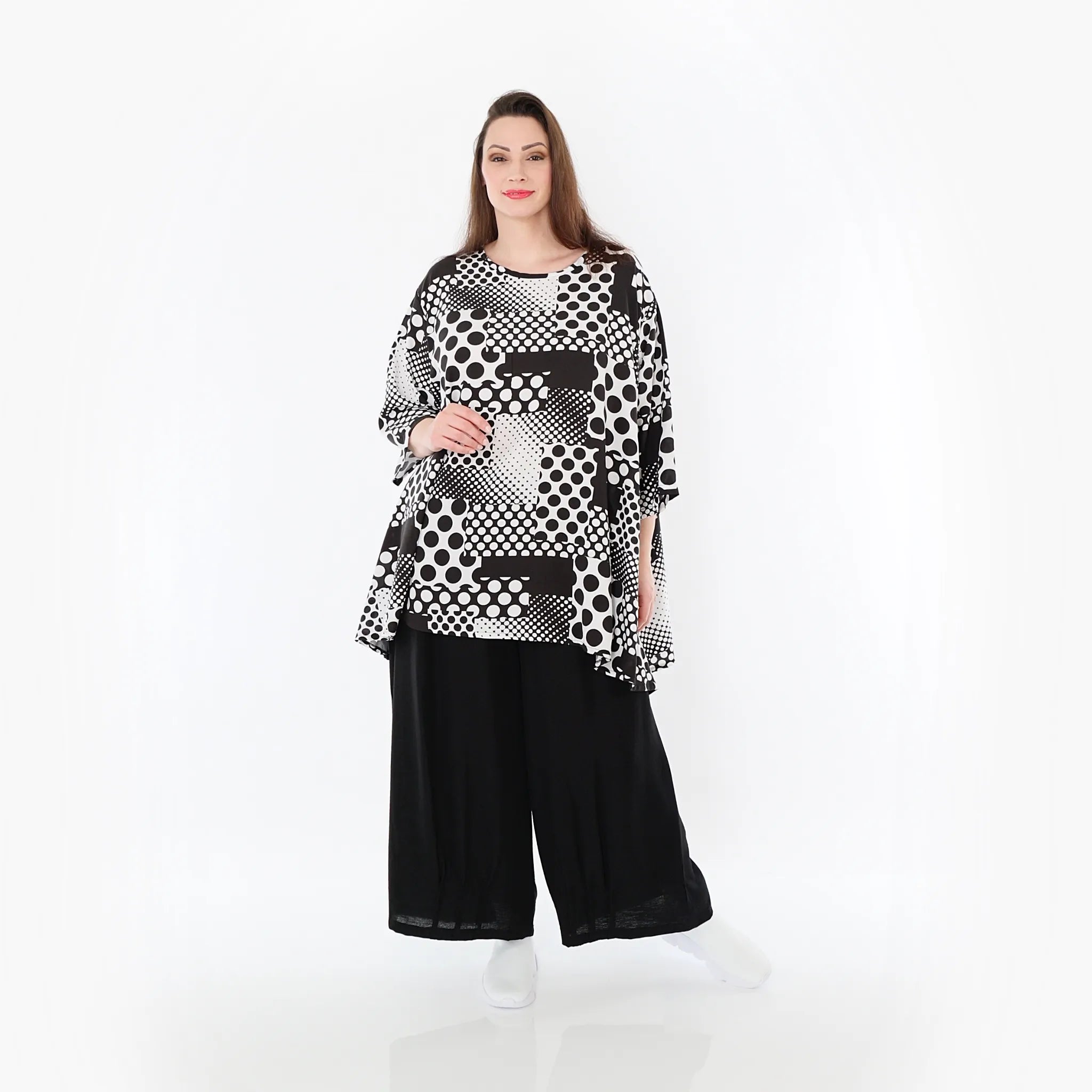  Ballonhose von AKH Fashion aus Baumwolle, 1477.07070, Schwarz, Ausgefallen, Zeitlos
