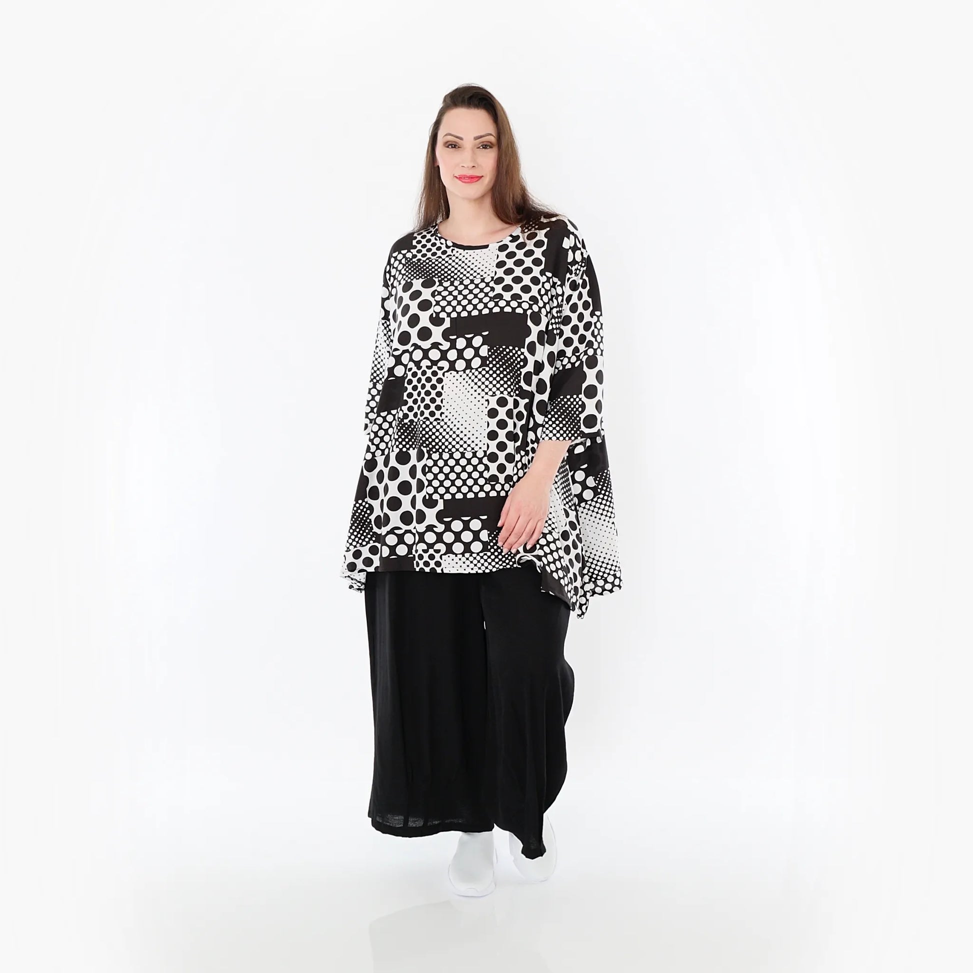  Ballonhose von AKH Fashion aus Baumwolle, 1477.07070, Schwarz, Ausgefallen, Zeitlos