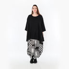  Ballonhose von AKH Fashion aus Viskose, 1481.08069, Schwarz/Weiß, Punkte, Ausgefallen