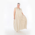 Ballon Weste von AKH Fashion aus Baumwolle, 1482.07066, Beige, Ausgefallen, Zeitlos