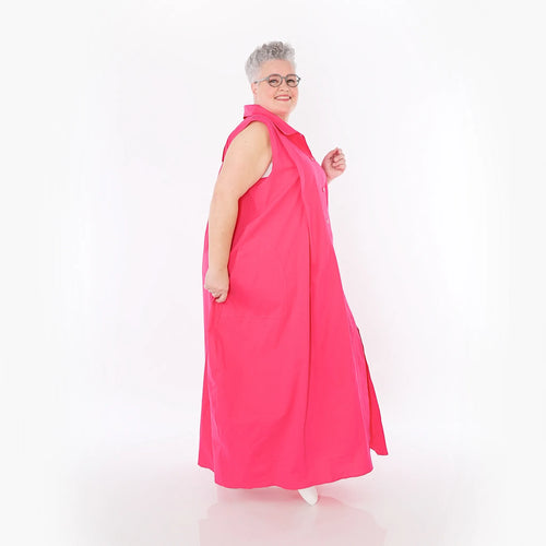  Ballon Weste von AKH Fashion aus Baumwolle, 1482.07066, Fuchsia, Ausgefallen, Zeitlos