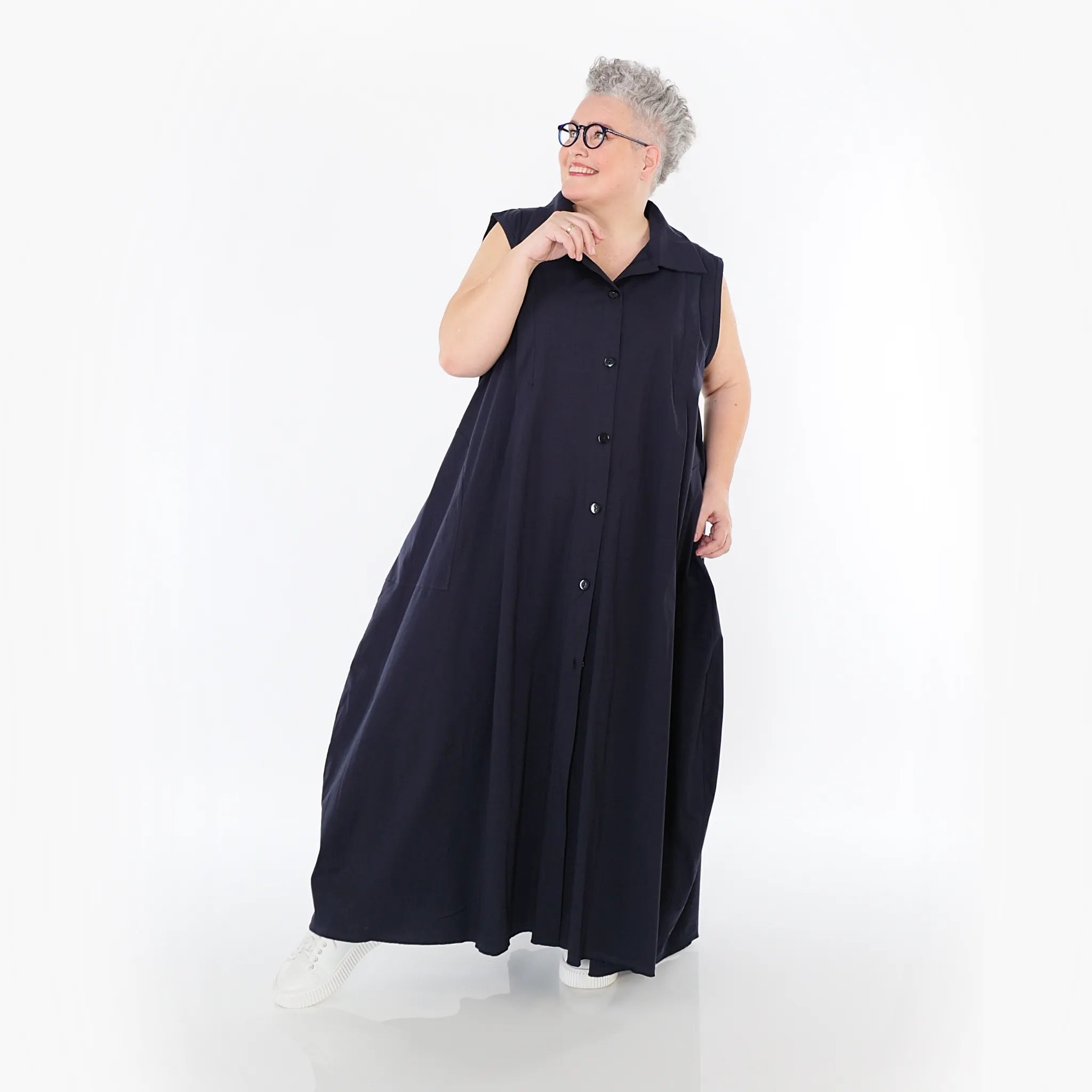  Ballon Weste von AKH Fashion aus Baumwolle, 1482.07066, Marine, Ausgefallen, Zeitlos