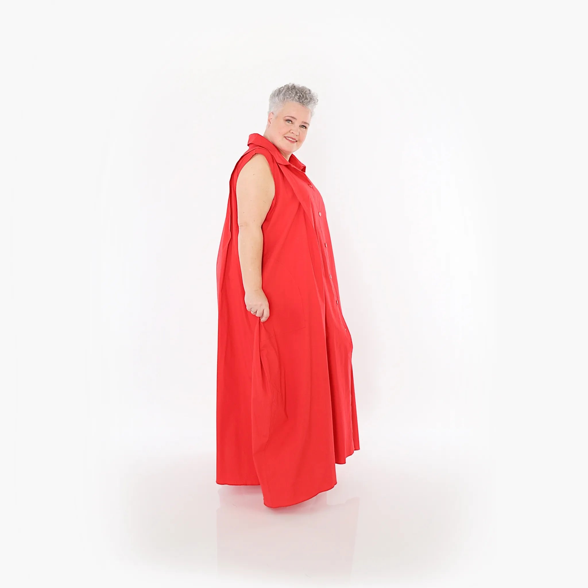  Ballon Weste von AKH Fashion aus Baumwolle, 1482.07066, Rot, Ausgefallen, Zeitlos, Schick