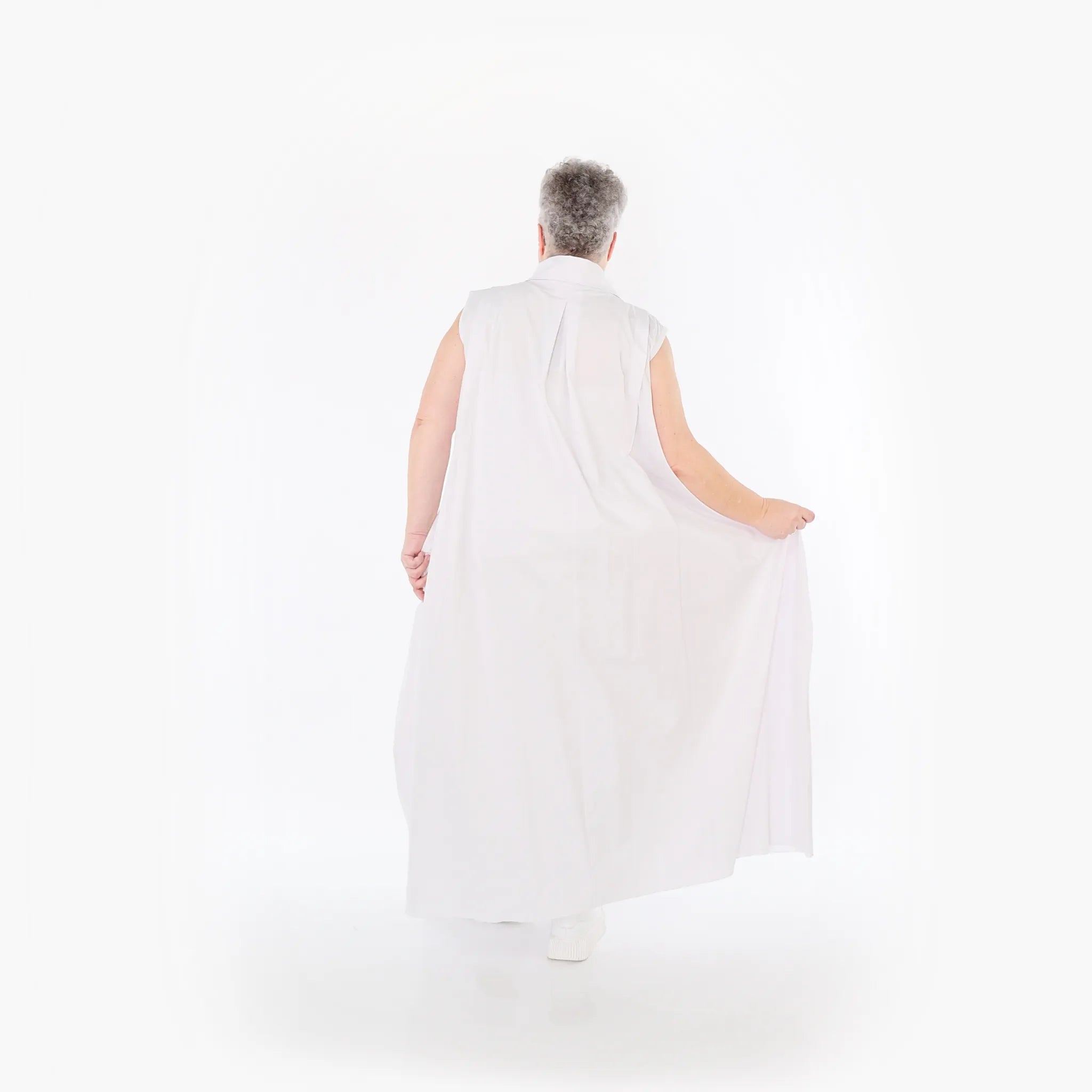  Ballon Weste von AKH Fashion aus Baumwolle, 1482.07066, Weiß, Ausgefallen, Zeitlos, Schick