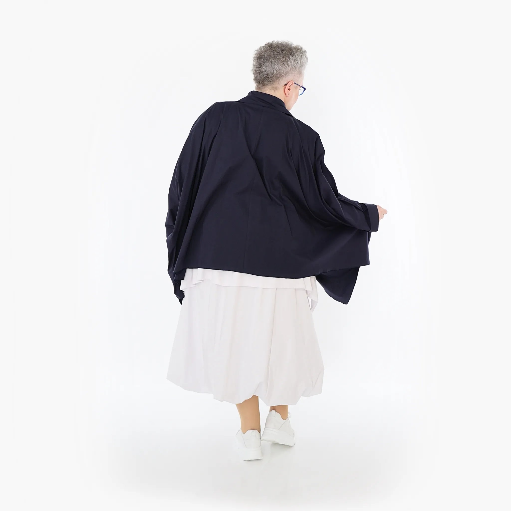  Zipfel Bluse von AKH Fashion aus Baumwolle, 1482.07080, Marine, Ausgefallen, Zeitlos