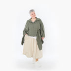  Ballonrock von AKH Fashion aus Baumwolle, 1482.07081, Beige, Ausgefallen, Zeitlos, Schick