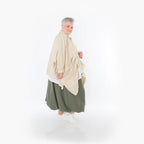  Ballonrock von AKH Fashion aus Baumwolle, 1482.07081, Khaki, Ausgefallen, Zeitlos, Schick