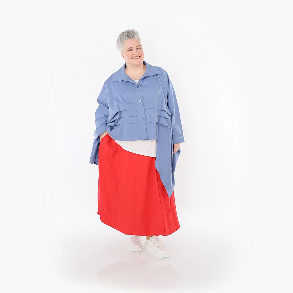  Ballonrock von AKH Fashion aus Baumwolle, 1482.07081, Rot, Ausgefallen, Zeitlos, Schick