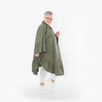  AKH Fashion Bluse in gerundeter Form, aus Baumwolle, 1482.07085, Khaki, Ausgefallen