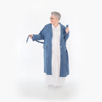  A-Form Mantel von AKH Fashion aus Baumwolle, 1483.07088, Jeansblau, Ausgefallen, Zeitlos