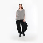  AKH Fashion Bigshirt in gerader Form, aus Baumwolle, 1500.06721, Grau, Ausgefallen, Zeitlos