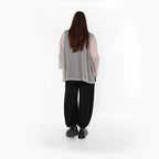  AKH Fashion Bigshirt in gerader Form, aus Baumwolle, 1500.06721, Grau, Ausgefallen, Zeitlos