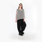  AKH Fashion Bigshirt in gerader Form, aus Baumwolle, 1500.06721, Grau, Ausgefallen, Zeitlos