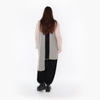  AKH Fashion Bluse in asymmetrischer Form, aus Baumwolle, 1500.07101, Beige/Schwarz, Schick