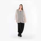  AKH Fashion Jacke in gerader Form, aus Baumwolle, 1500.07109, Beige, Ausgefallen, Zeitlos