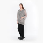  AKH Fashion Jacke in gerader Form, aus Baumwolle, 1500.07109, Grau, Ausgefallen, Zeitlos