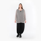 AKH Fashion Jacke in gerader Form, aus Baumwolle, 1500.07109, Grau, Ausgefallen, Zeitlos