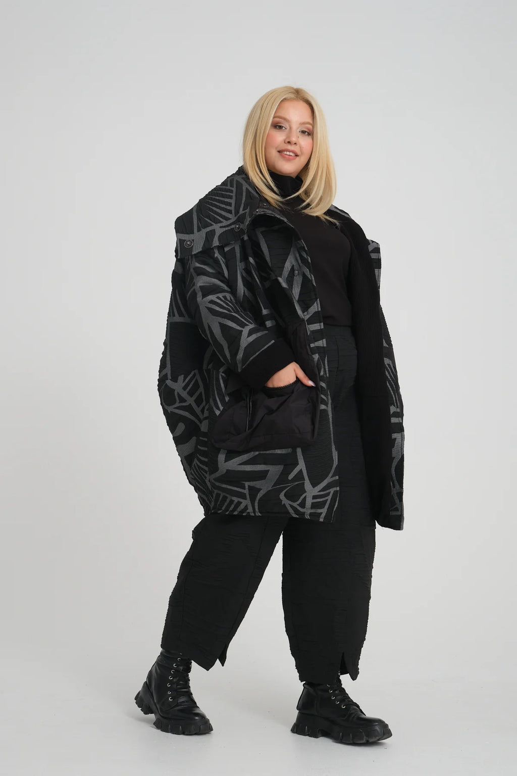  Ballonmantel von Zedd Plus aus Polyamid, 24617, Braun, Schick, Modern, Bequem