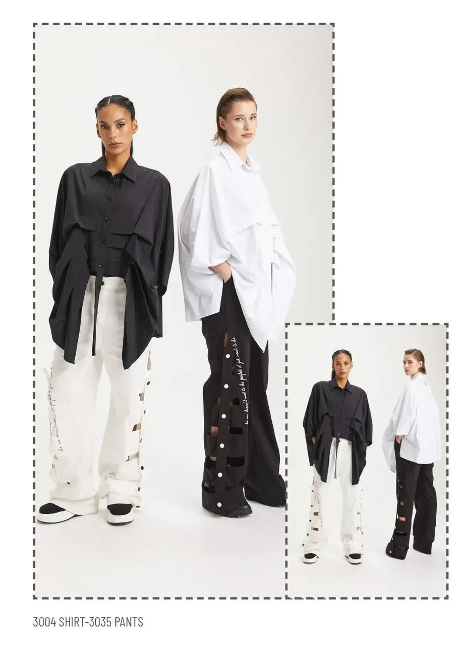  Zipfel Shirt von H4 Fashion aus Polyamid, 3004, Weiß, Ausgefallen, Zeitlos, Schick