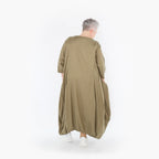  Ballonkleid von AKH Fashion aus Baumwolle, 1465.06736, Pistazie, Ausgefallen, Zeitlos