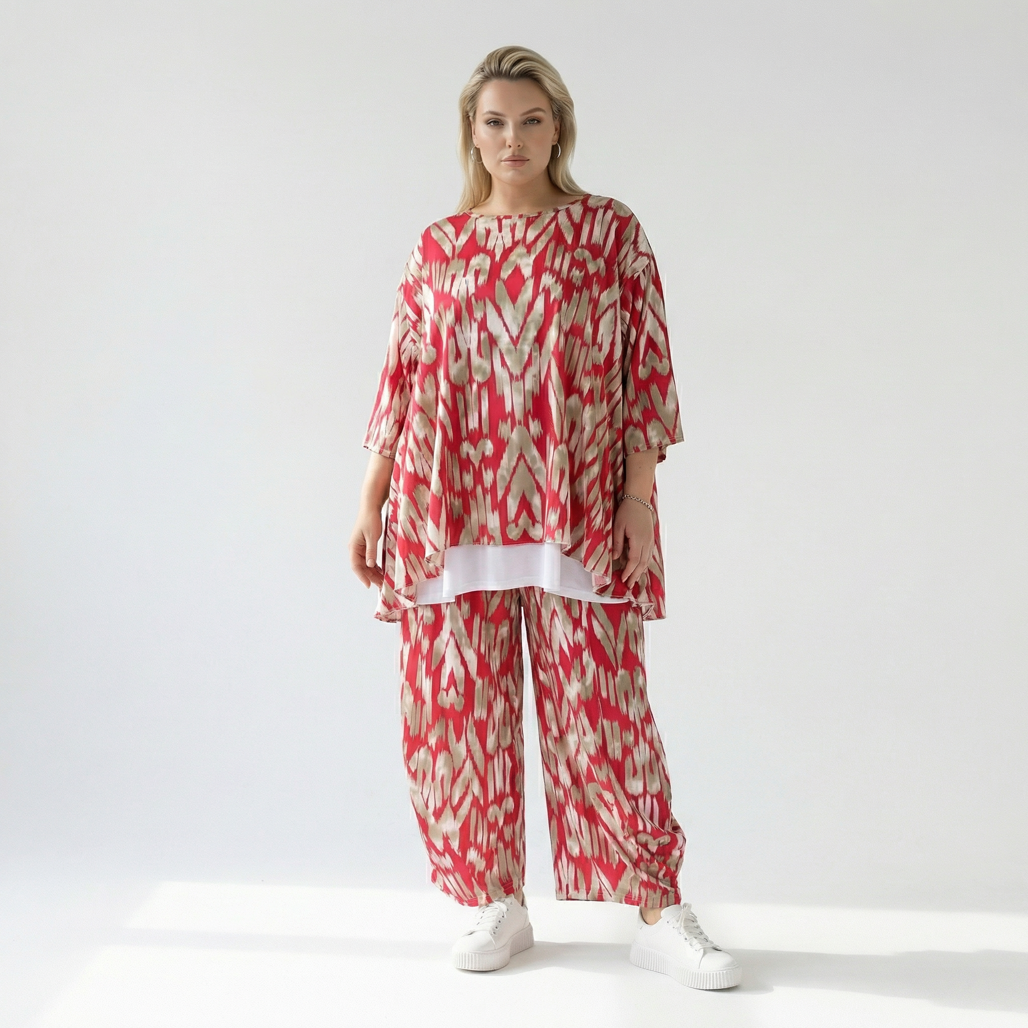A-Form Shirt von AKH Fashion aus Viskose, ausgefallene, zeitlose Lagenlook Mode