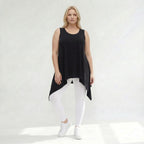 Zipfel Top von AKH Fashion aus Viskose, ausgefallene, zeitlose Lagenlook Mode