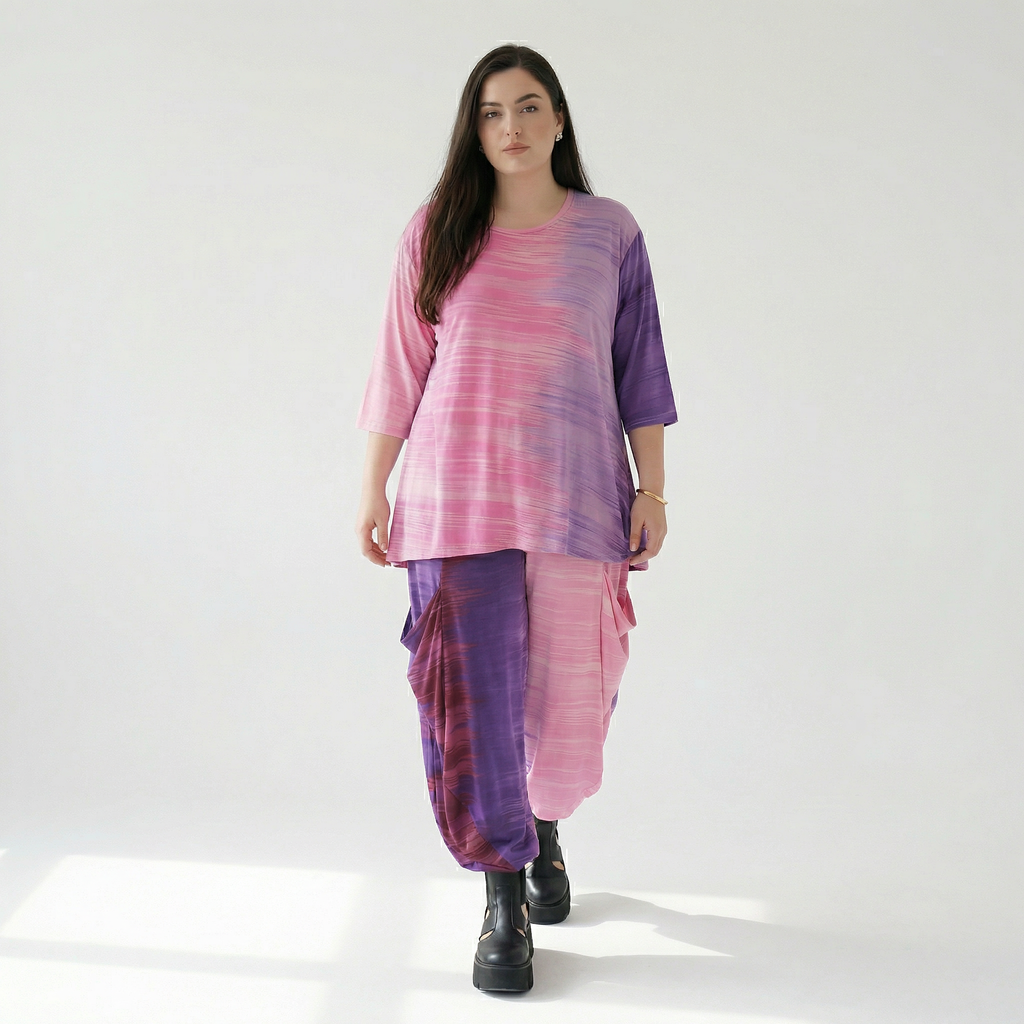 Shirt von AKH Fashion aus Viskose in Glocken-Form, ausgefallene Lagenlook Mode