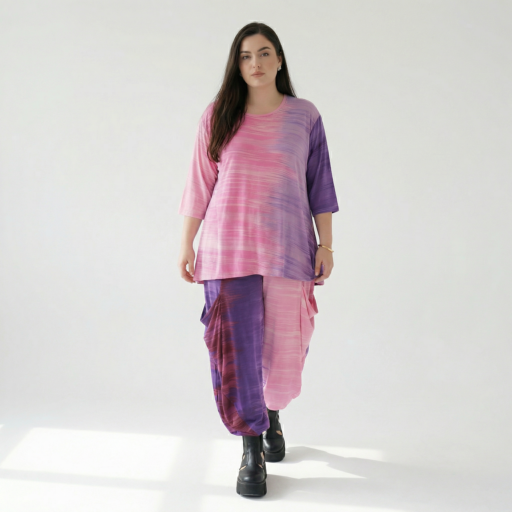 Shirt von AKH Fashion aus Viskose in Glocken-Form, ausgefallene Lagenlook Mode