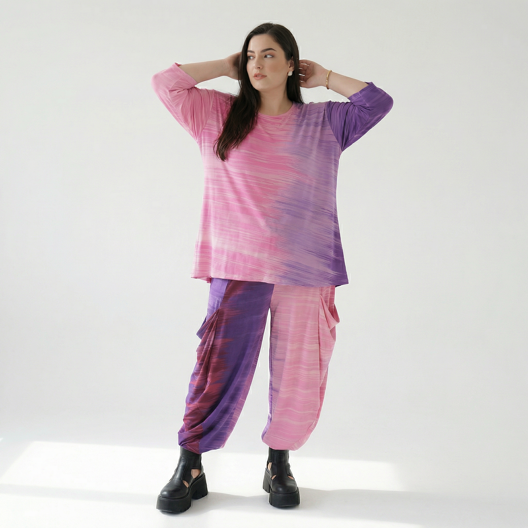 Shirt von AKH Fashion aus Viskose in Glocken-Form, ausgefallene Lagenlook Mode