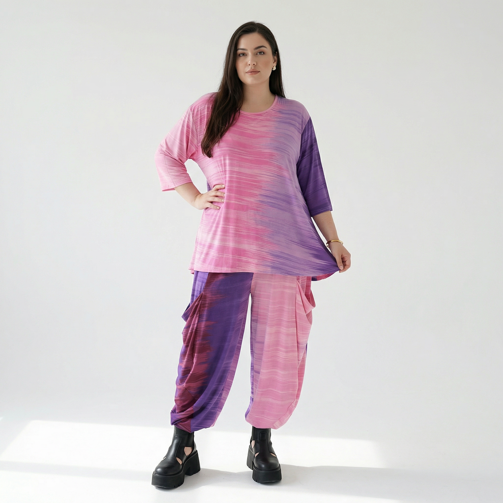 Shirt von AKH Fashion aus Viskose in Glocken-Form, ausgefallene Lagenlook Mode