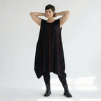 Ballon Tunika von AKH Fashion aus Viskose, 1416.06913, Schwarz/Rot, Schick, Modern, Bequem