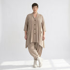 A-Form Jacke von AKH Fashion aus Materialmix, ausgefallene, zeitlose Lagenlook Mode