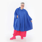  A-Form Jacke von AKH Fashion aus Baumwolle, 1482.07061, Royalblau, Ausgefallen, Zeitlos